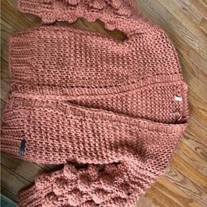 Chunky Knit Pink Sweater